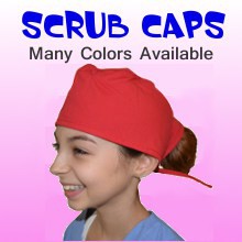 Kids Nurse Scrub Caps